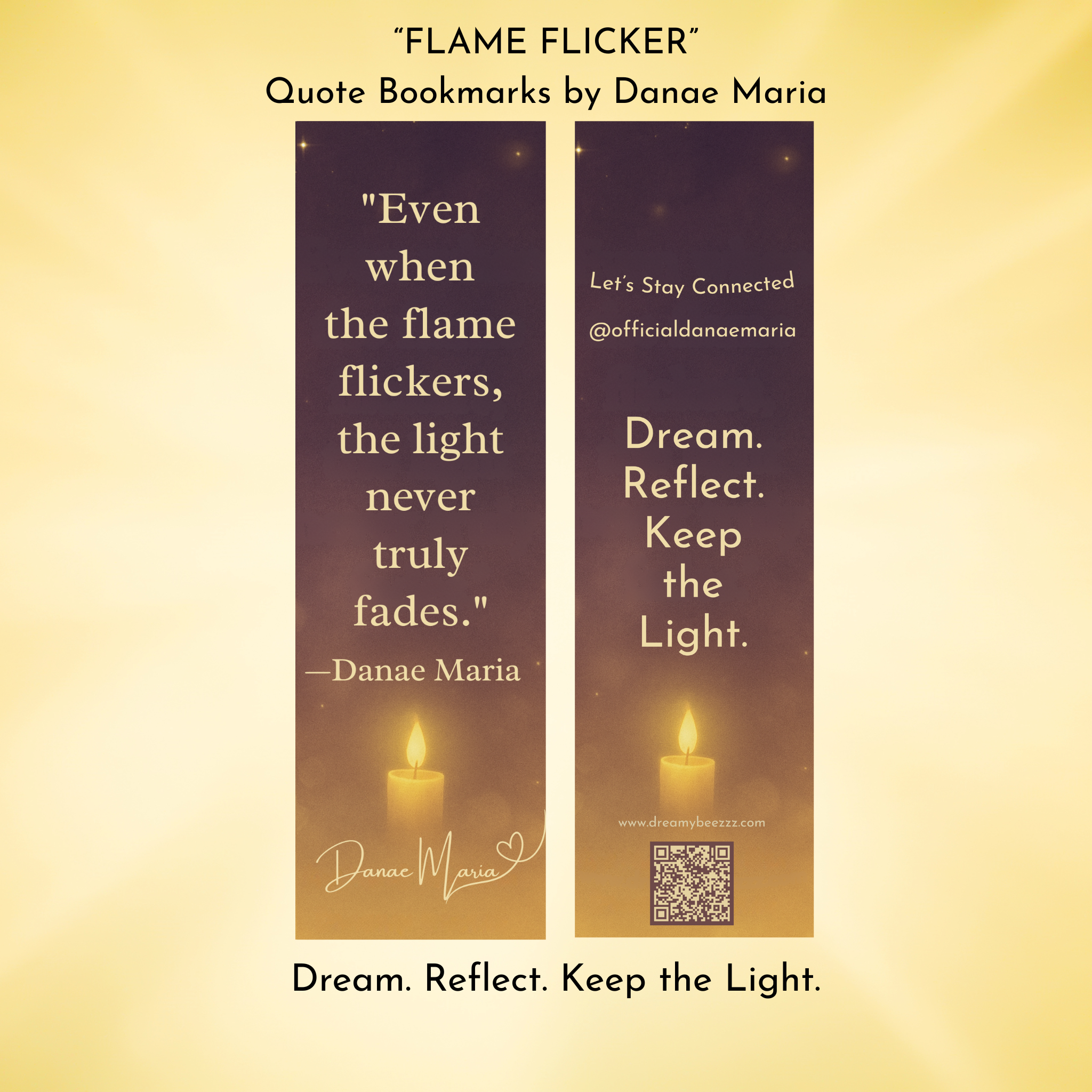 The Lightkeeper Collection – “Flame Flicker” Bookmark
