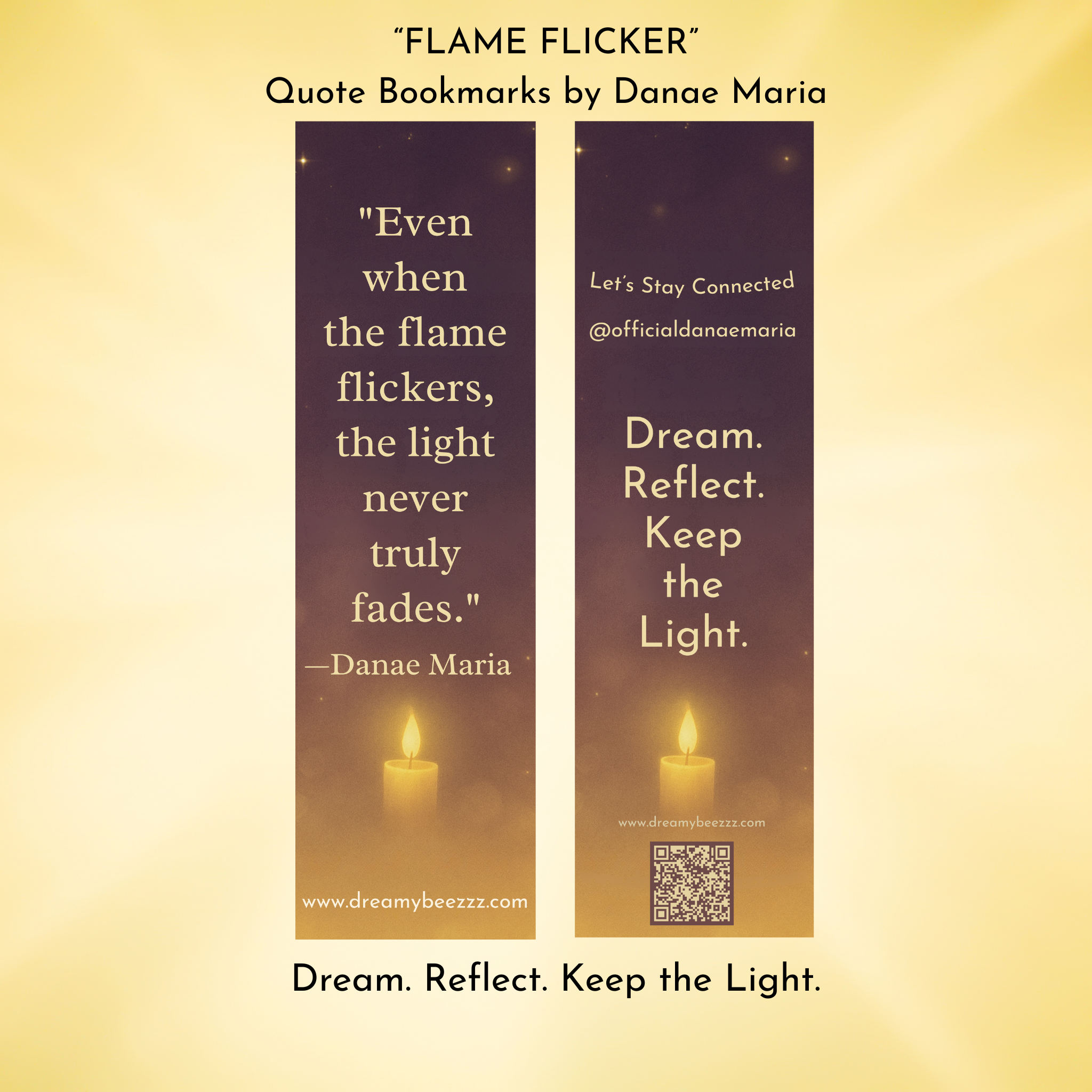 The Lightkeeper Collection – “Flame Flicker” Bookmark