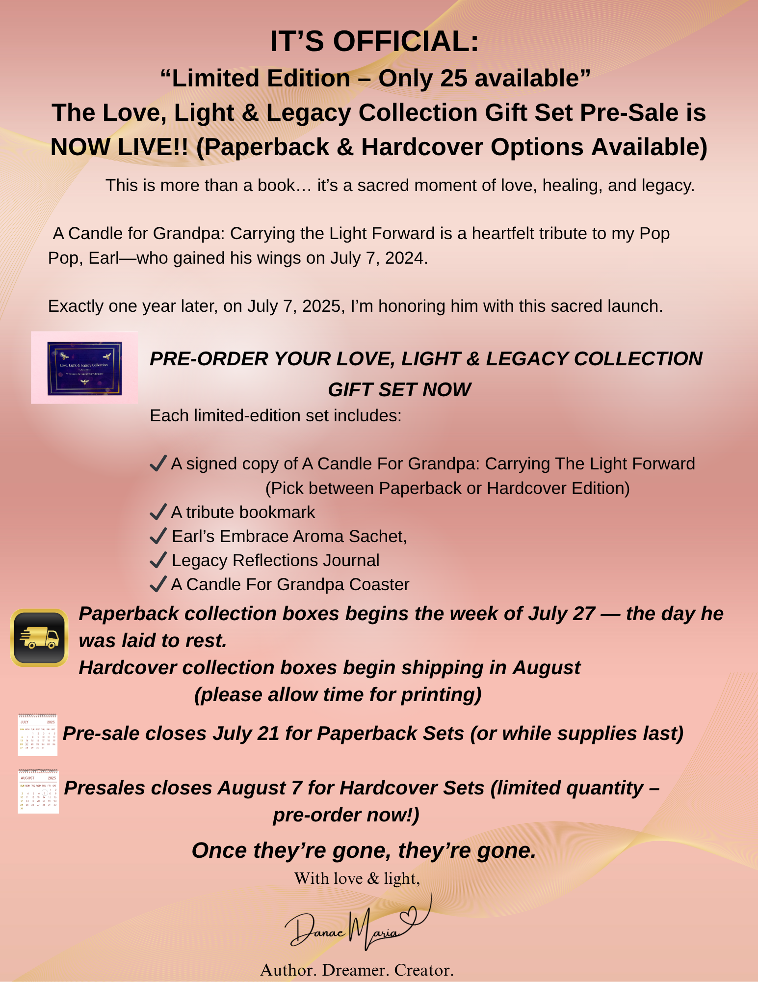 The Love, Light & Legacy Collection Gift Set