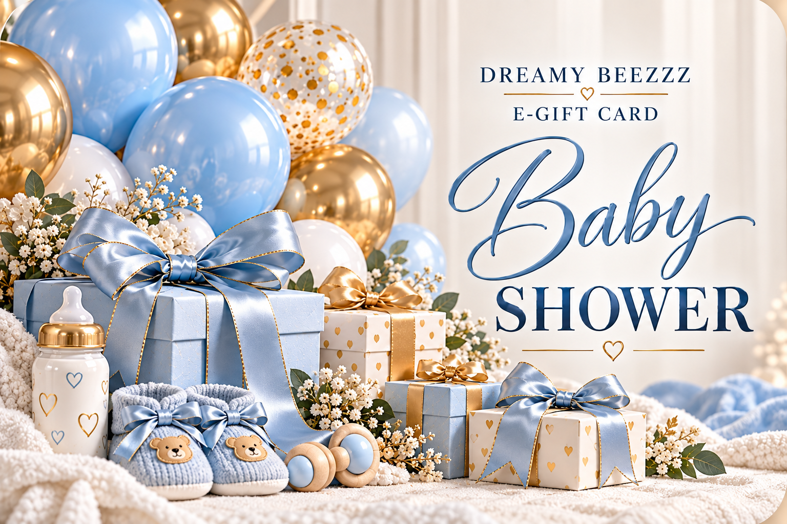 Dreamy Beezzz Baby Shower Blue E-Gift Card