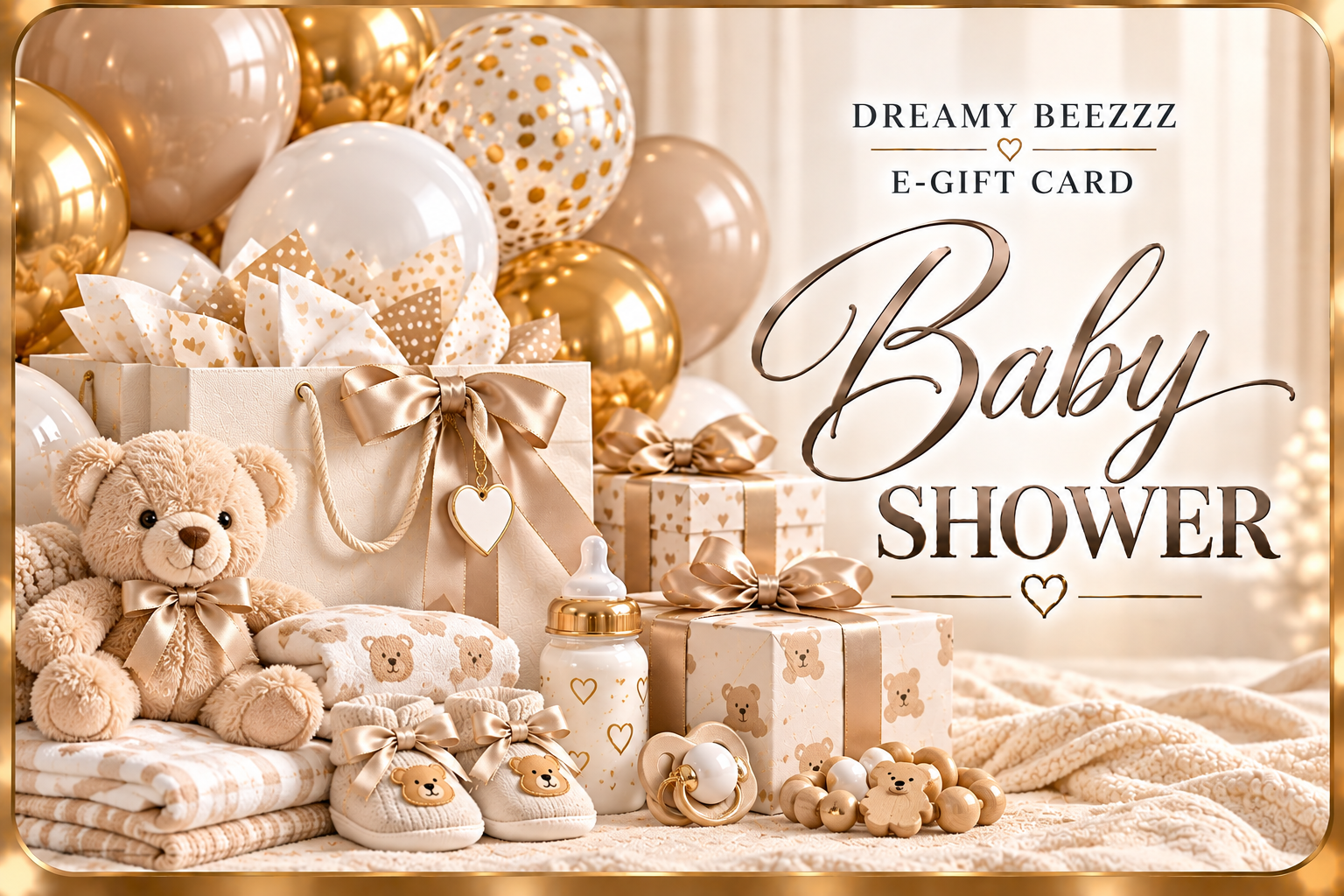 Dreamy Beezzz Baby Shower Neutral E-Gift Card