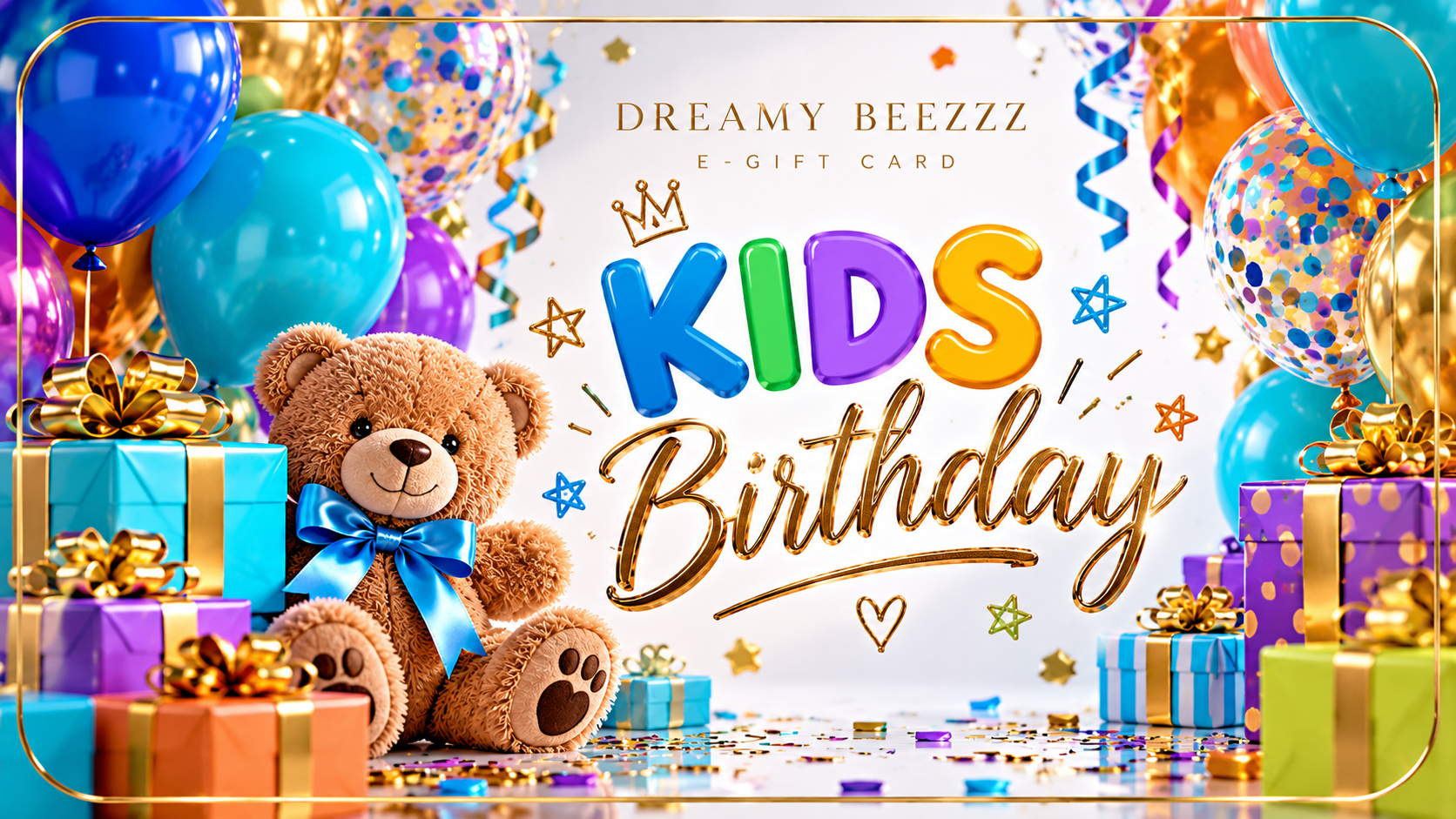 Dreamy Beezzz Kids Birthday E-Gift Card — Bold & Bright