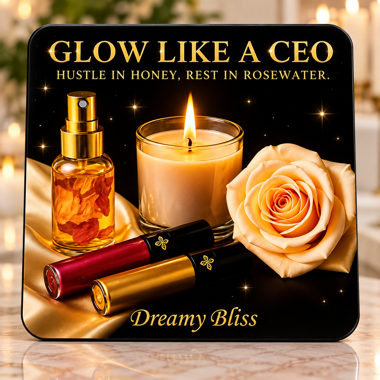 Glow Like a CEO Coaster - Dreamy Bliss