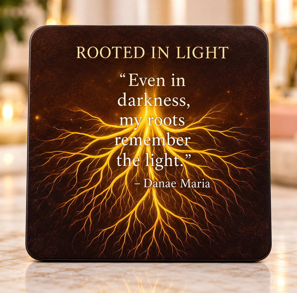 Rooted in Light Coaster by Danae Maria